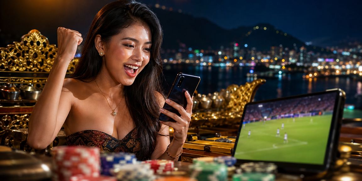 Model mendaftar akun baru di platform dengan tampilan bonus registrasi di layar ponsel