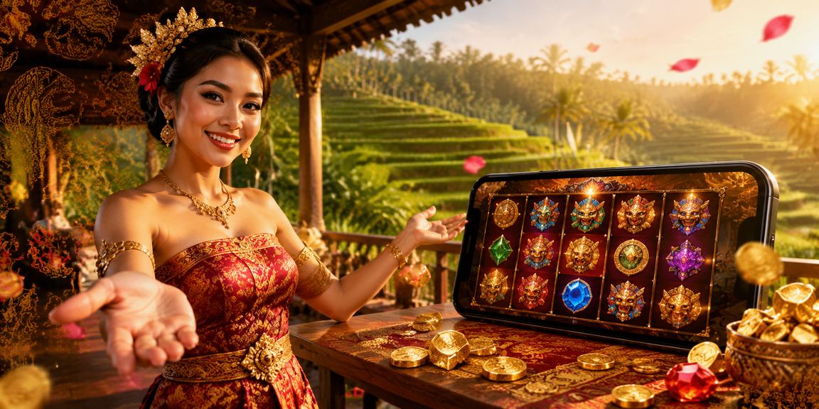 Suasana festival dengan pengguna mobile casino menikmati permainan di perangkat genggam