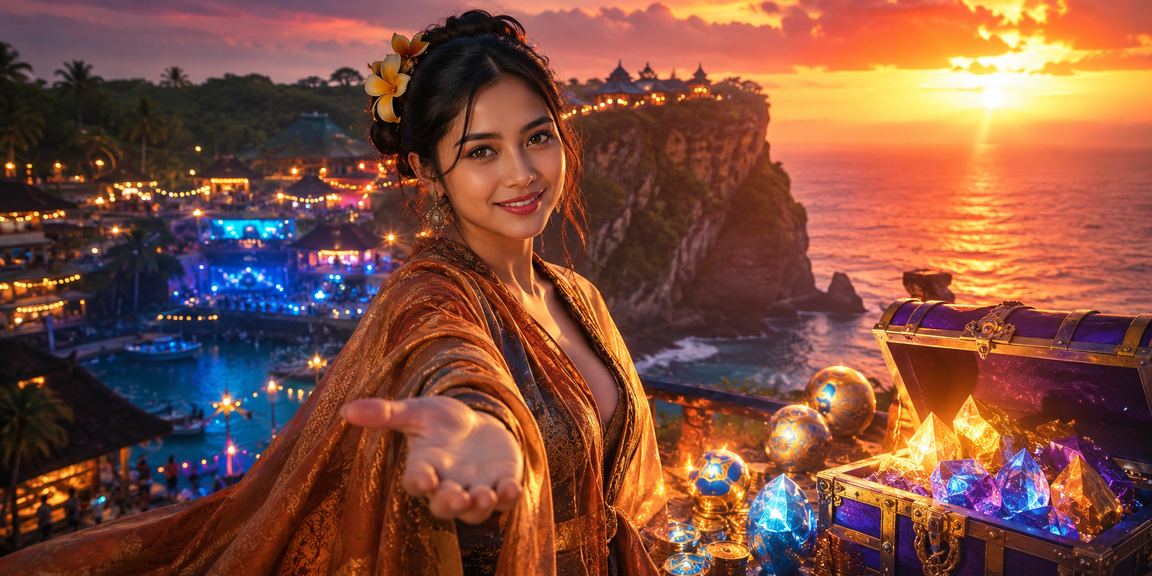 Suasana taruhan esports malam hari di pasar dengan layar besar menampilkan pertandingan